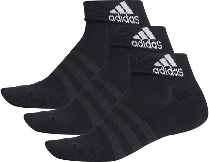 adidas Cushion 3-pack Enkelsok - Zwart - maat 37-39