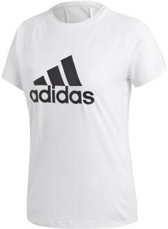adidas D2M Logo Tee - Sport Shirt Wit - XL