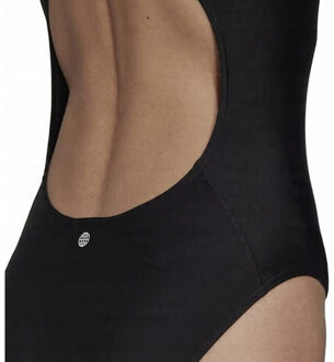 adidas Dames 3 bars one piece zwempak Zwart - 42