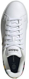 adidas Dames court zijden logo trainers Wit - 39,5
