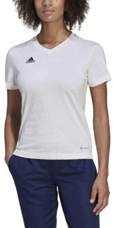 adidas Dames entrada 22 t-shirt - maat XS Wit