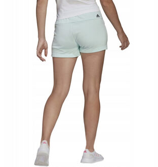 adidas Dames essential logo slim shorts - maat XL Blauw