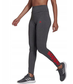 adidas Dames essentials 3 strepen legging - maat S Grijs