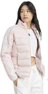 adidas Dames essentials donzen lichtgewicht capuchonjack Roze - M