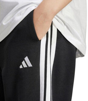 adidas Dames essentials fleece 3 strepen loose fit joggingbroek - maat L Zwart