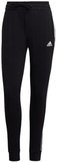 adidas Dames essentials fleece triple stripe joggingbroek Zwart - L