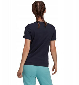 adidas Dames essentials slim t-shirt met logo - maat XL Blauw