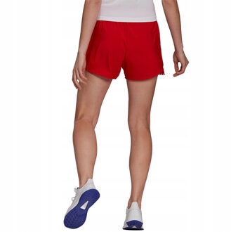 adidas Dames geweven korte broek met 3 strepen Rood - XL