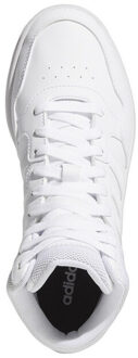 adidas Dames hoops 3.0 ecologisch leren mid cut trainers Wit - 39,5