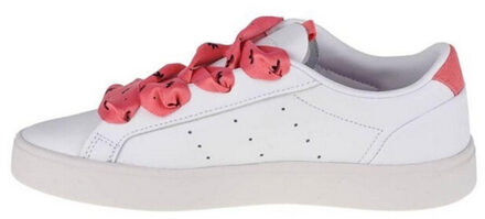 adidas Dames slanke leren trainers - maat 37,5 Wit