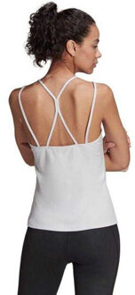 adidas Dames studio strappy slim tank top - maat L Wit