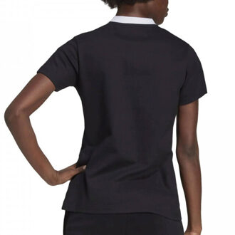 adidas Dames tiro 21 poloshirt - maat S Zwart