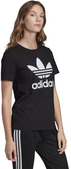 adidas Dames trefoil t-shirt Zwart - S