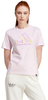 adidas Dames xpress logo t-shirt - maat M Roze