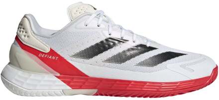 adidas Defiant Speed 2 Tennisschoenen Heren-Wit,Rood - 46 2/3