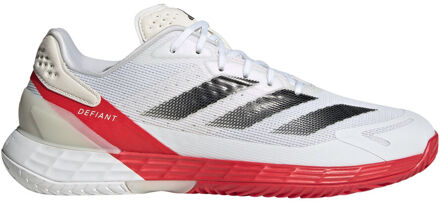 adidas Defiant Speed 2 Tennisschoenen Heren-Wit,Rood - 46 2/3