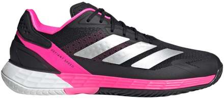 adidas Defiant Speed 2 Tennisschoenen Heren-Zwart,Pink - 46 2/3