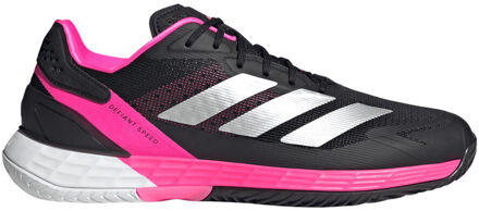 adidas Defiant Speed 2 Tennisschoenen Heren-Zwart,Pink - 47 1/3