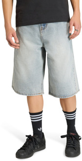 adidas Denim Shorts Korte Broeken Heren - Blauw - Maat S - Katoen Jersey Blue