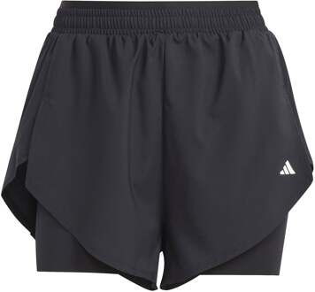 adidas Designed For Training 2in1 5,5in Shorts Dames-Zwart - XS,S,M,L,XL