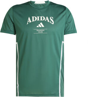 adidas Designed For Training Intense T-shirt Heren-Groen,Wit - S
