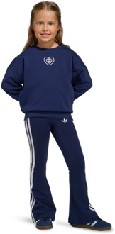 adidas Disney Crew Flared Leggings Set Trainingspakken Peuter - Blauw - Maat 111 - 116 CM - Katoen Jersey Blue