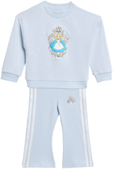 adidas Disney Crew Set Trainingspakken Baby - Blauw - Maat 69 - 74 CM - Katoen Jersey Blue