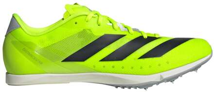 adidas Distancestar Spikes Unisex-neongroen, zwart - 43 1/3