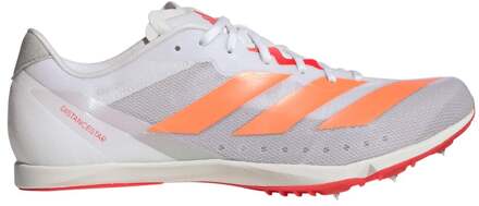 adidas Distancestar Spikes Unisex-wit, rood - 43 1/3