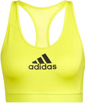 adidas Don´t Rest Alphaskin Sport-bh Dames citroengeel - XS