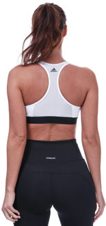 adidas Don't Rest Alphaskin  Sportbeha - Maat S - Vrouwen - wit/zwart