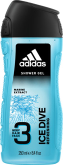 adidas Douchegel Adidas 3 in 1 Ice Dive Showergel 250 ml