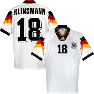 adidas Duitsland Shirt Thuis 1992-1994 + Klinsmann 18 - Maat L