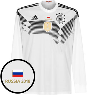 adidas Duitsland Shirt Thuis 2018-2019 (Lange Mouwen) + WK Transfer - 58