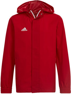 adidas Entrada 22 All Weather Jacket Youth - Rode Jas kids Rood - 116