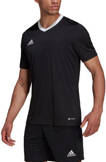 adidas Entrada 22 Jersey - Zwarte voetbalshirt - L