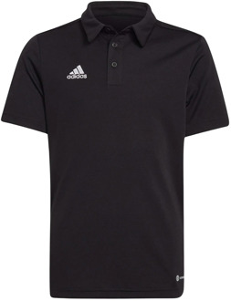 adidas Entrada 22 Polo Youth - Zwarte Sportpolo - 152