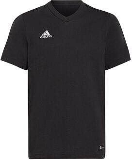 adidas Entrada 22 Tee Youth - Kids Voetbalshirt Zwart - 116