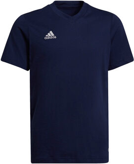 adidas Entrada 22 Tee Youth - Voetbalshirt Katoen Blauw - 116