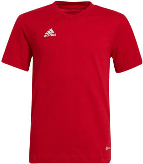 adidas Entrada 22 Tee Youth - Voetbalshirt Rood - 116