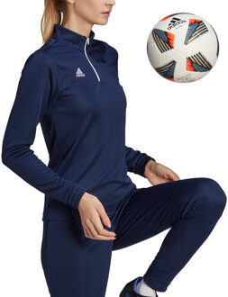 adidas Entrada 22 Training Top Women - Blauw Sportshirt - XS