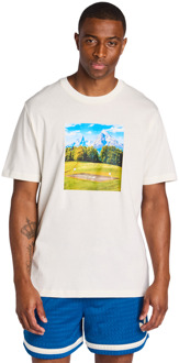 adidas Escape Alpine T-shirts Heren - Wit - Maat L - Katoen Jersey White