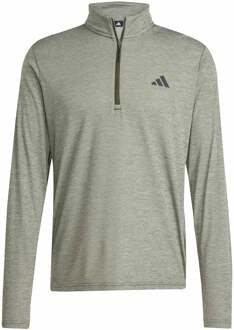 adidas Essentials 1/4 Zip Longsleeve donkergroen - S,M,L,XL,XXL