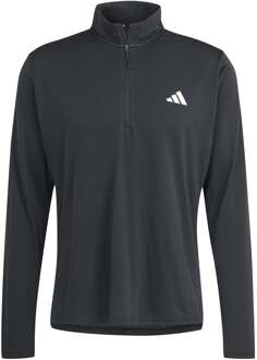 adidas Essentials 1/4 Zip Longsleeve Heren-Zwart - S,M,L,XL,XXL