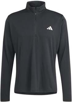 adidas Essentials 1/4 Zip Longsleeve Heren-Zwart - S,XL,XXL