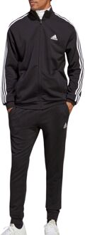 adidas Essentials 3-Stripes Fleece Trainingspak Heren zwart - wit - S