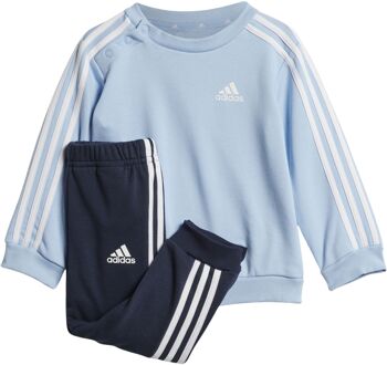 adidas Essentials 3-Stripes Joggingpak Junior lichtblauw - donkerblauw - wit - 104