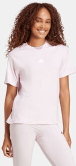 adidas Essentials 3-Stripes Katoenen T-shirt Dames Roze - XL