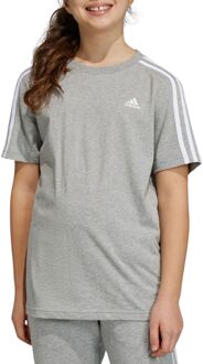 adidas Essentials 3-Stripes Shirt Junior grijs - wit - 140