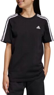 adidas Essentials 3-Stripes Shirt Junior zwart - wit - 128